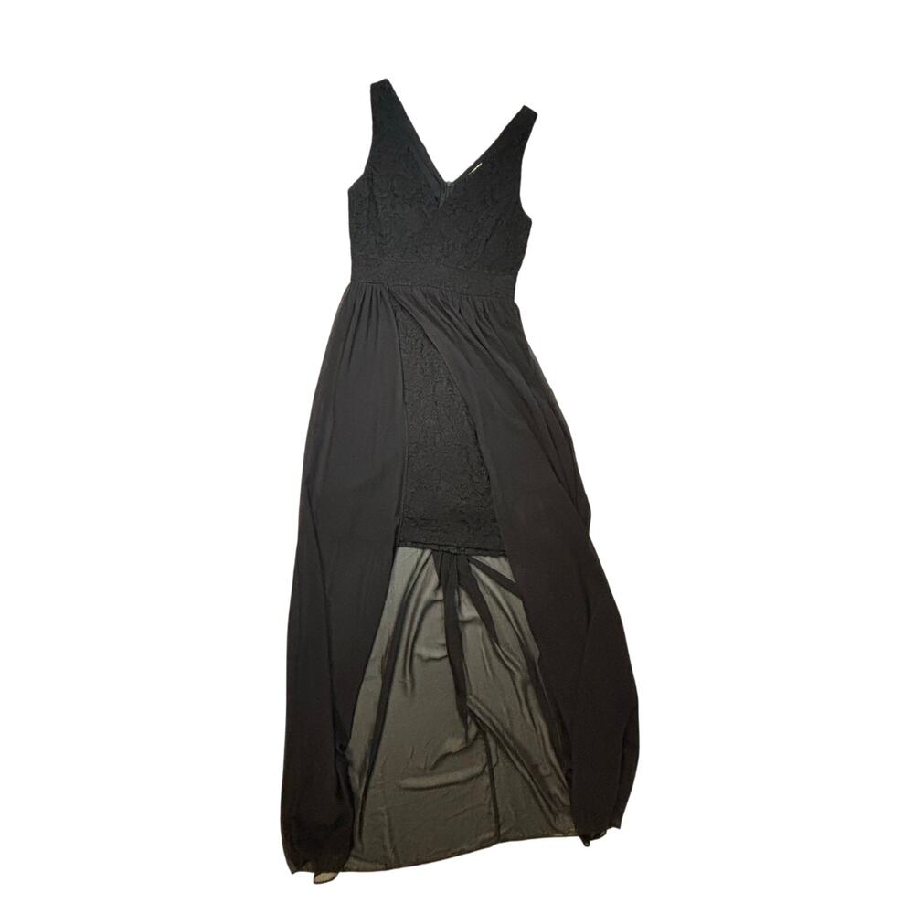 Altar'd State Womens Semi Formal Black Dress Sz  Small Lace Sheer AS IS